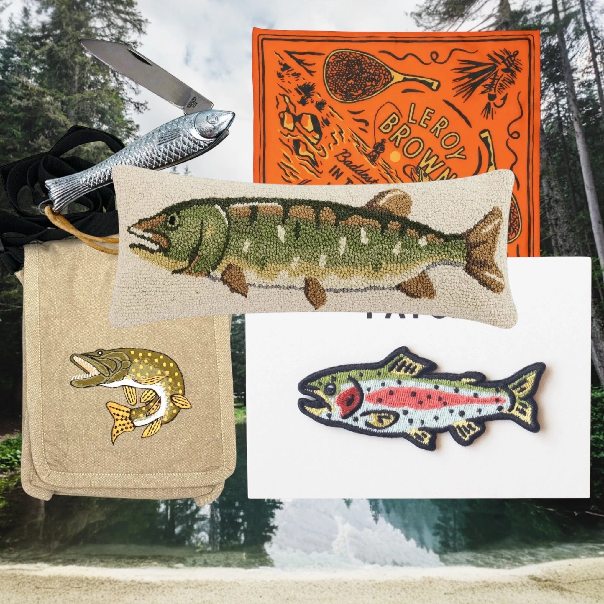 Forager Provisions Fish Collection - Fish Enthusiast Gifts In UK - Americana Fish Design Caps