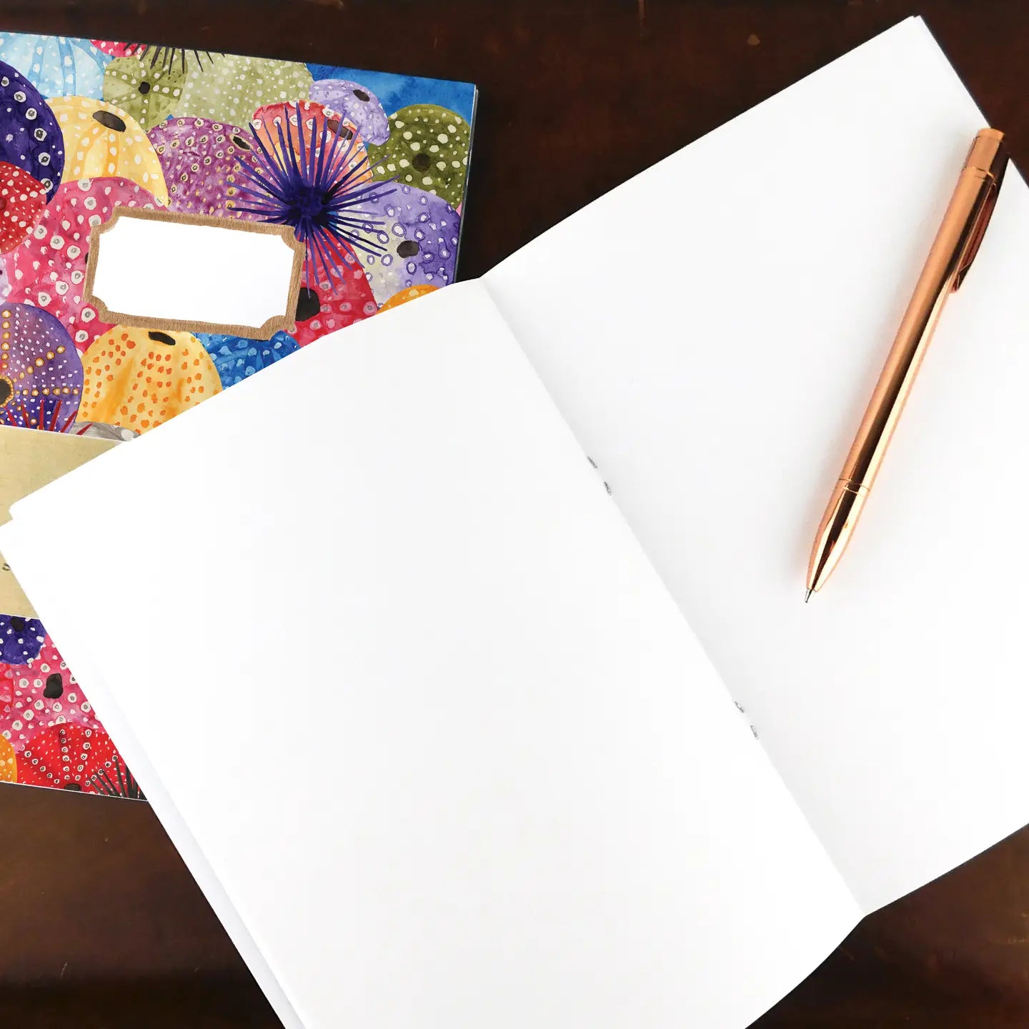 Bison Bindery A5 Recycled 36-Page Plain Notepad - Echinozoa Sea Urchin