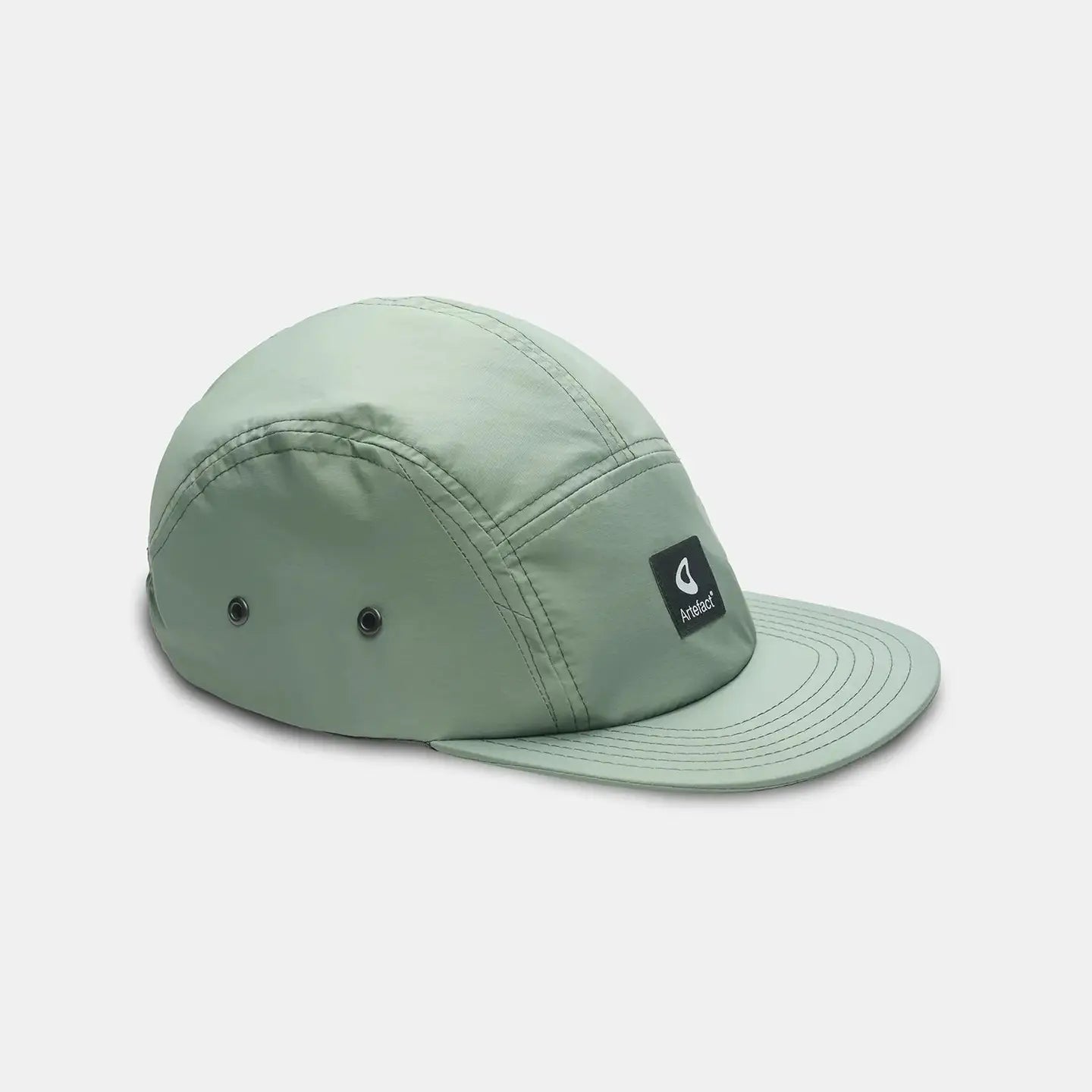 Forager Provisions LTD Artefact Eco Cirrus 5-panel cap in aqua green made from upcycled technical fabric