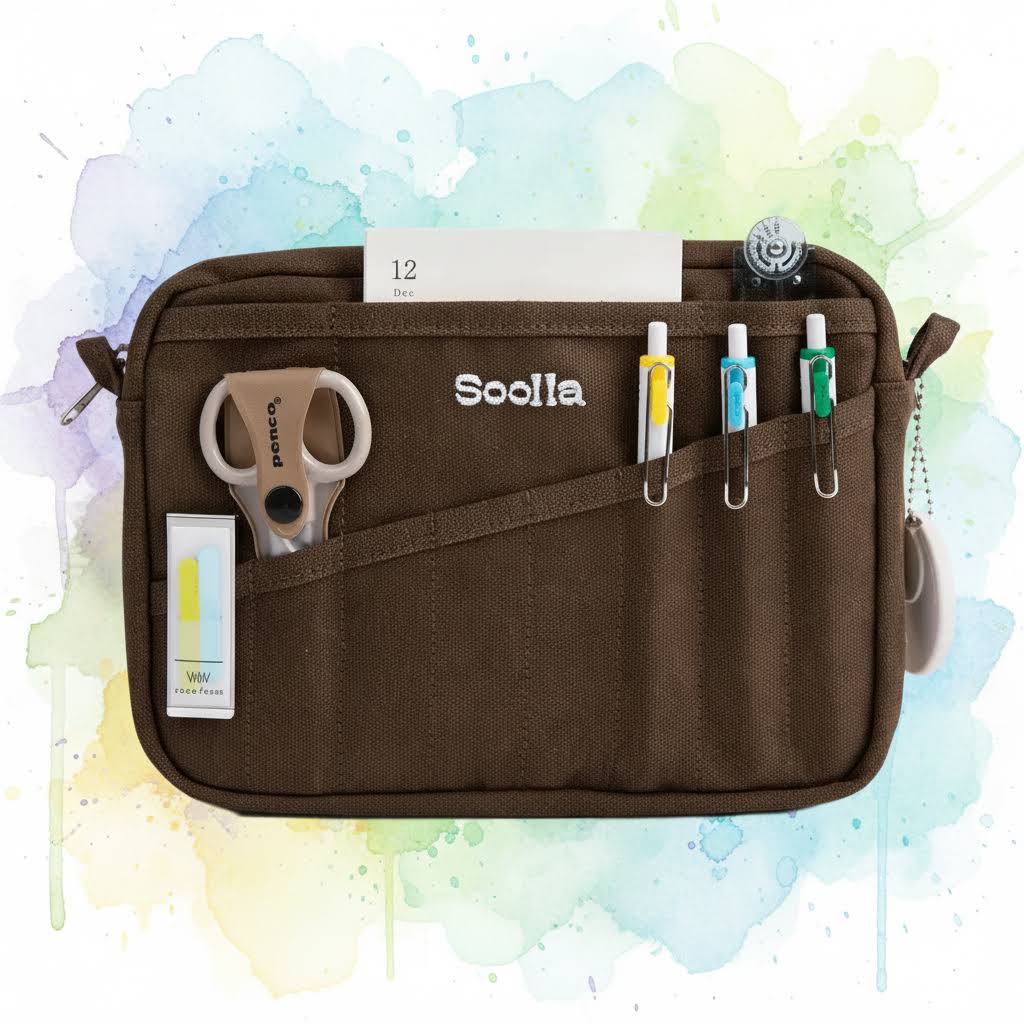 Soolla® Studio Artist Stationery Pouch - Coffee Bean (Back Soon / Wishlist Now)