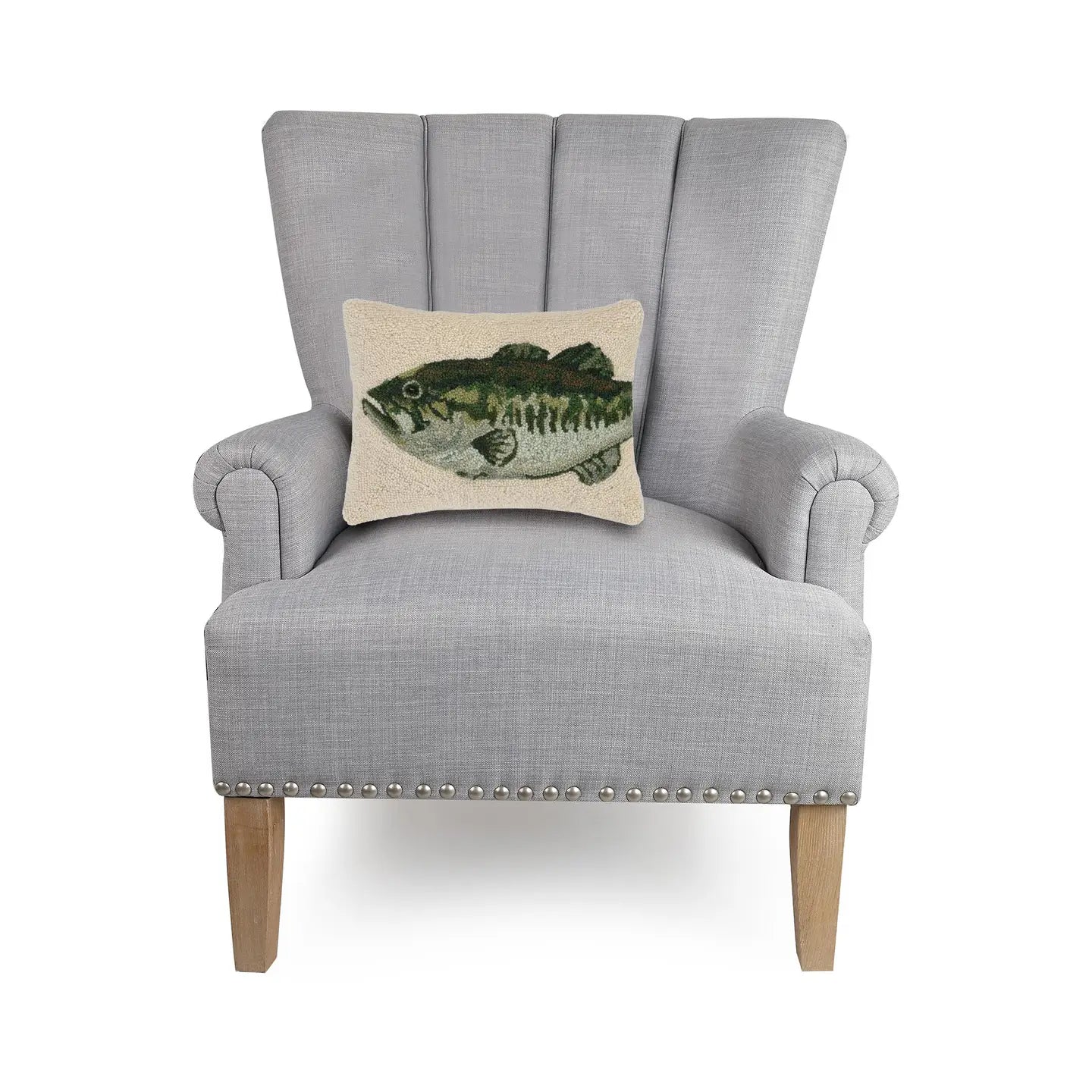 Peking Handicraft Bass Wool Hook Cushion