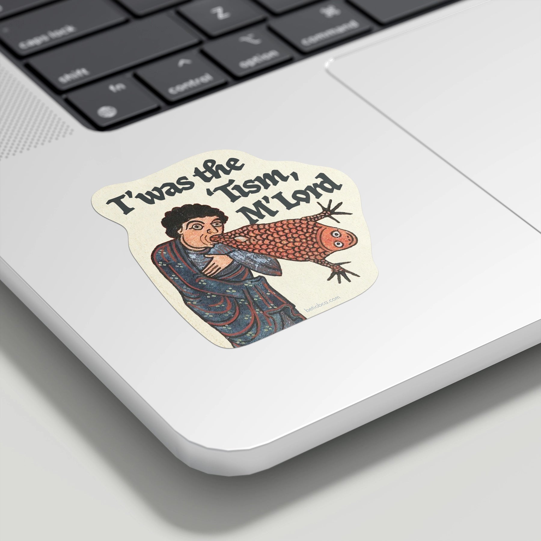 Betiobca Vinyl Sticker – “T’was The Twism , M’Lord”
