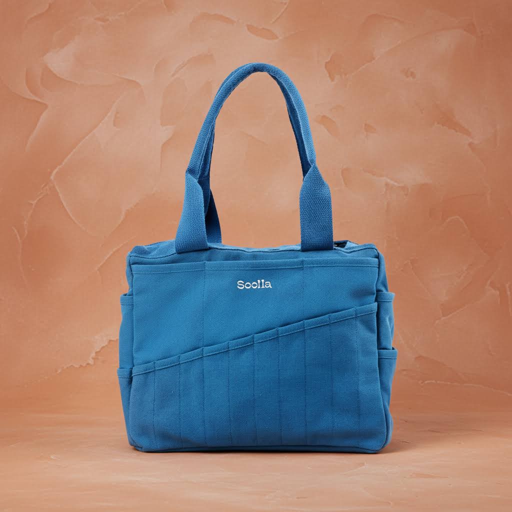 Soolla Studio Pottery Artist Bag - Blueberry Bliss