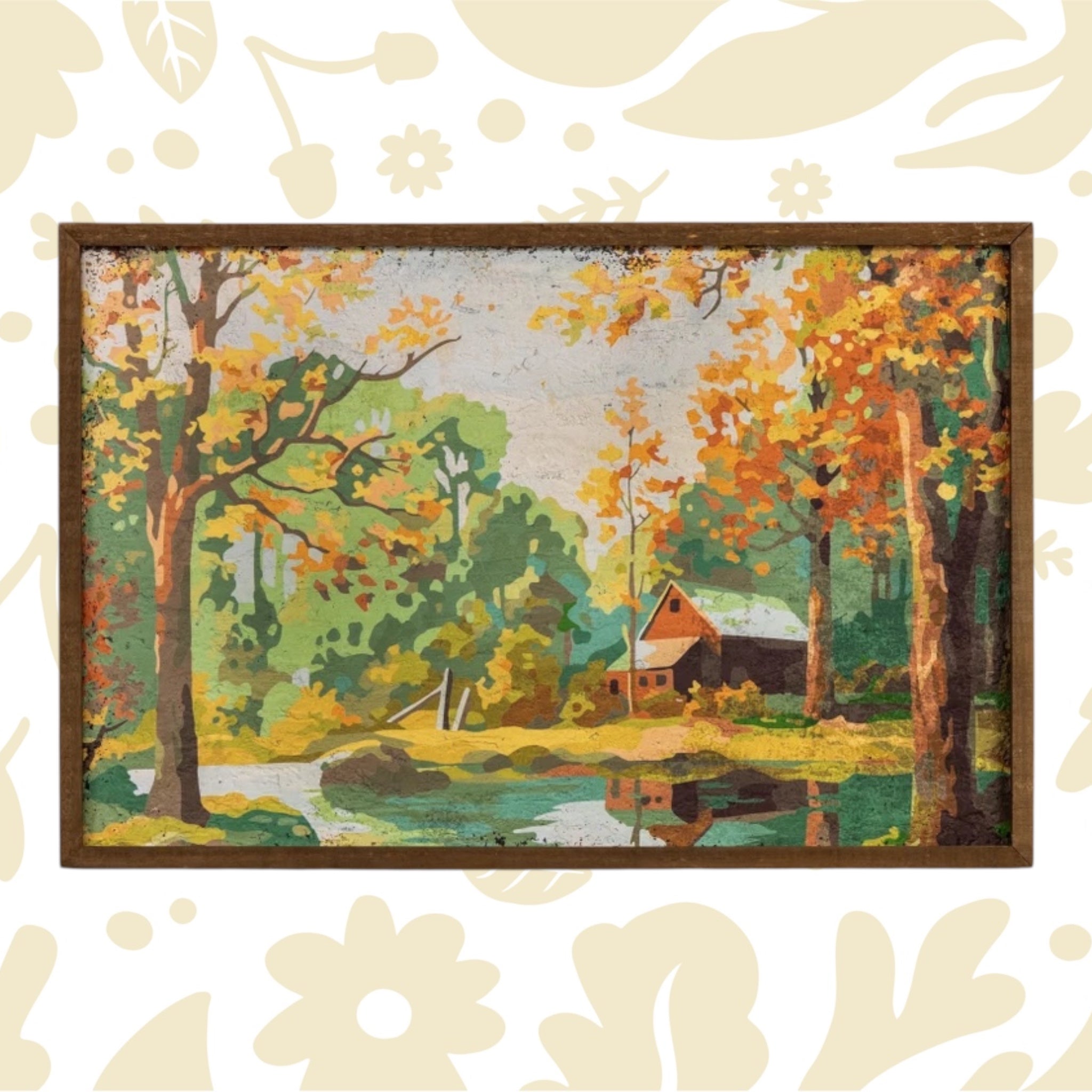 Ragon House Vintage Style Paint By Numbers Cabin In The Woods Print (September 15th - Wishlist Now)