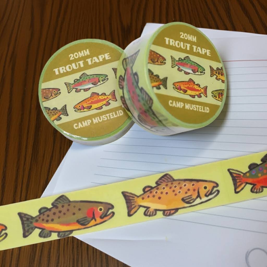 Camp Mustelid Trout Washi Tape