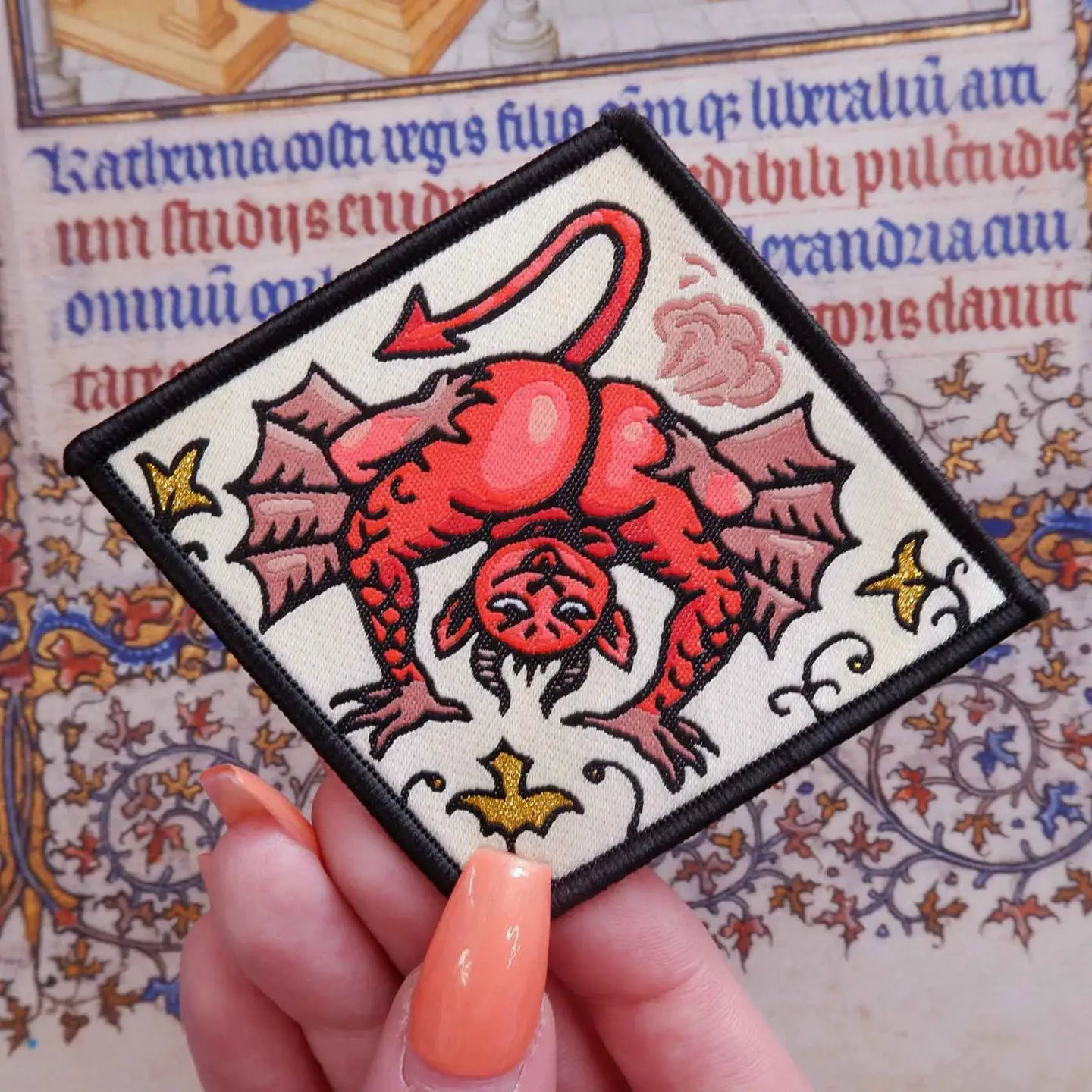 Cat Coven Fart Demon Iron On Patch