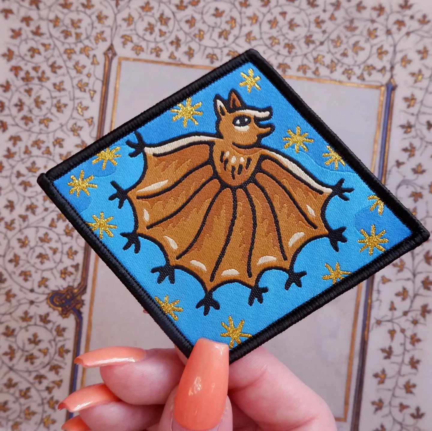 Cat Coven Handsy Bat Iron On Patch