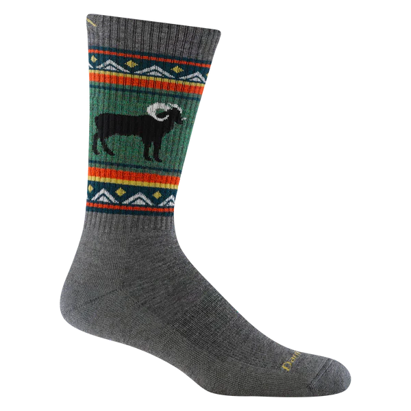 Darn Tough 1980 Men's Vangrizzle Boot Midweight Hiking Socks Grey - Ram