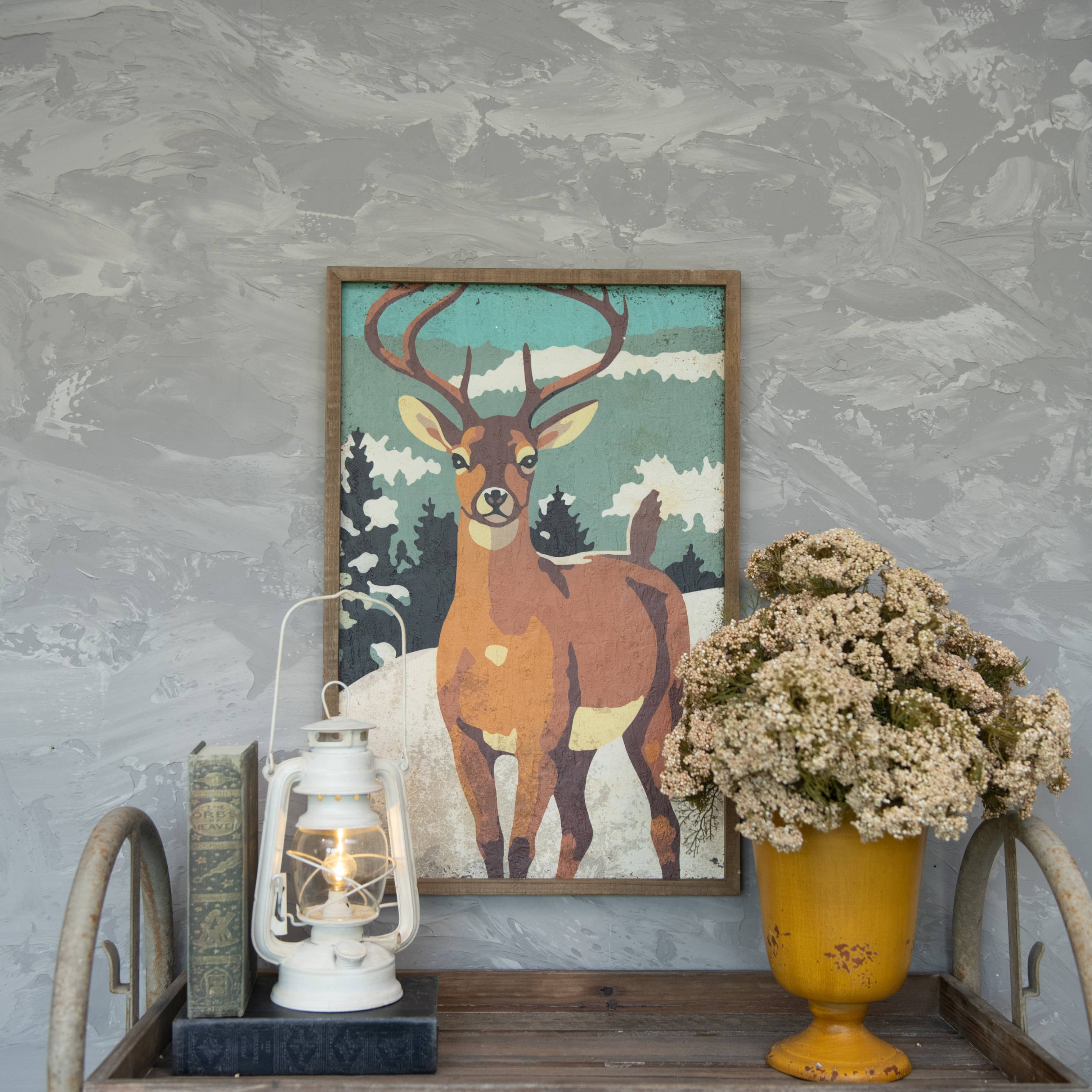 Ragon House Vintage Inspired Paint By Numbers Deer In The Snow Print