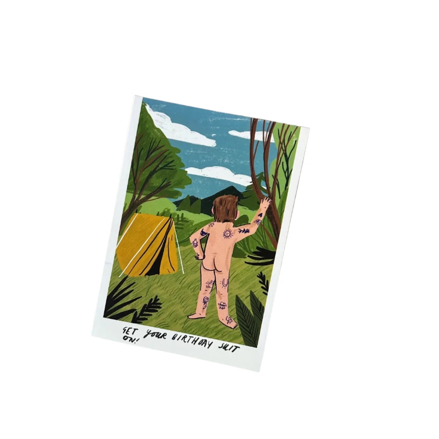 Dick Vincent Illustrations Greeting Card - Birthday Suit