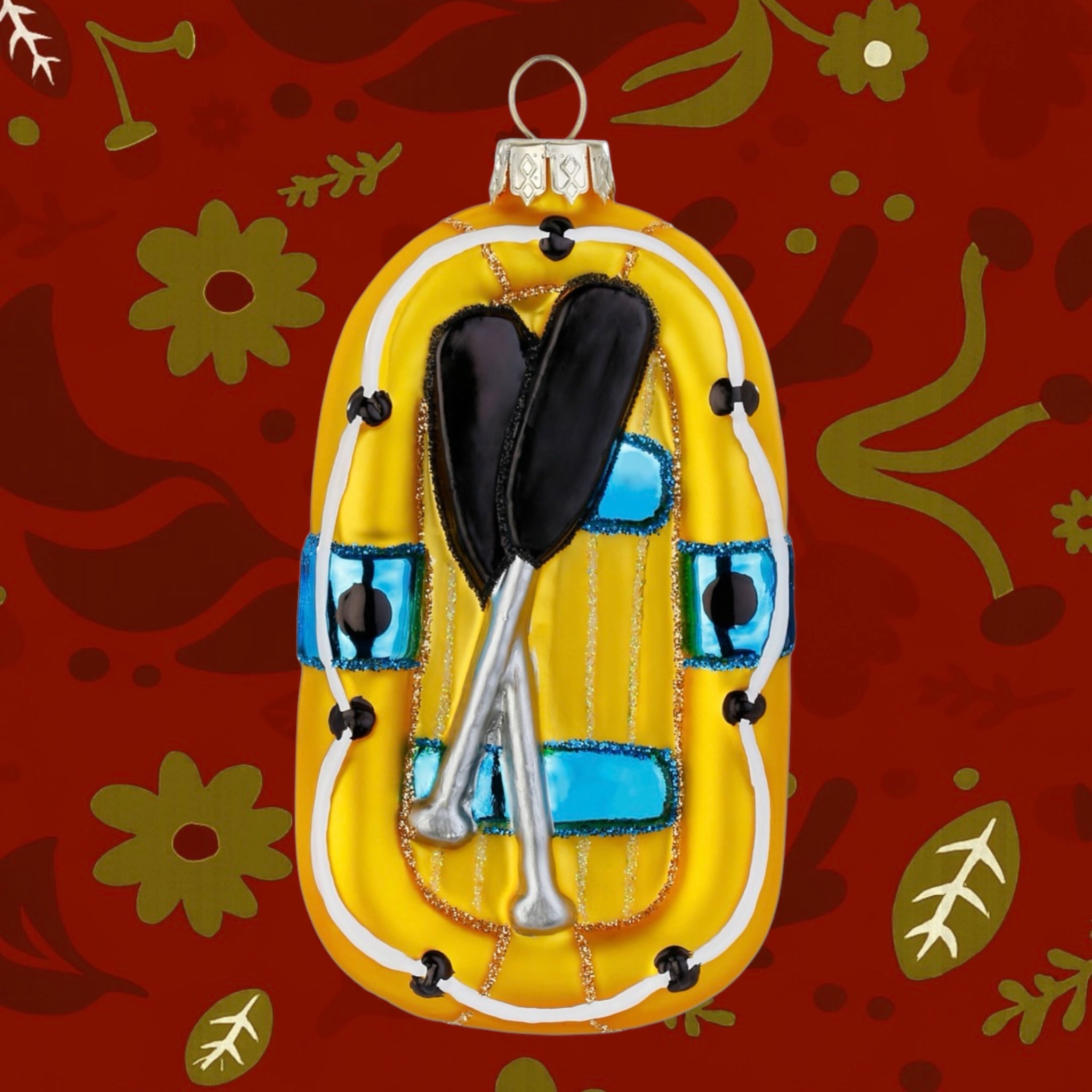 Inflatable Boat | Dinghy Glass Hanging Christmas Decoration