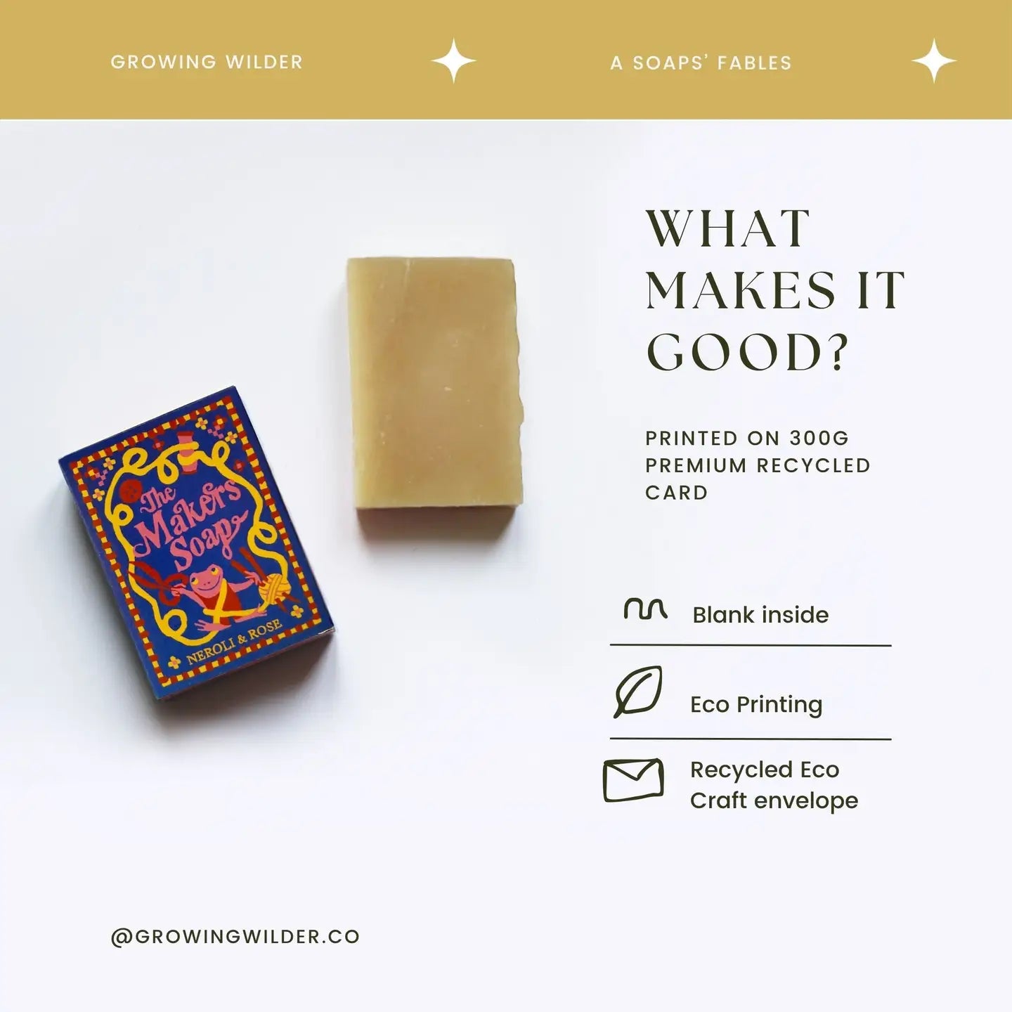 Growing Wilder The Makers Soap - Neroli & Rose