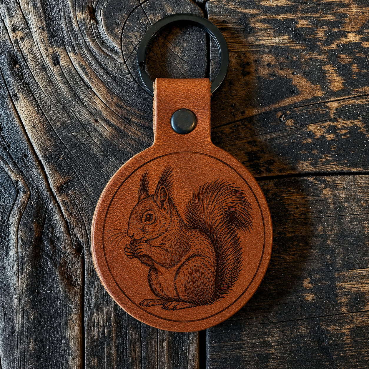 Forager Provisons X Kjøtt Supply Co Horween Derby Leather Keyring (Customise Me)