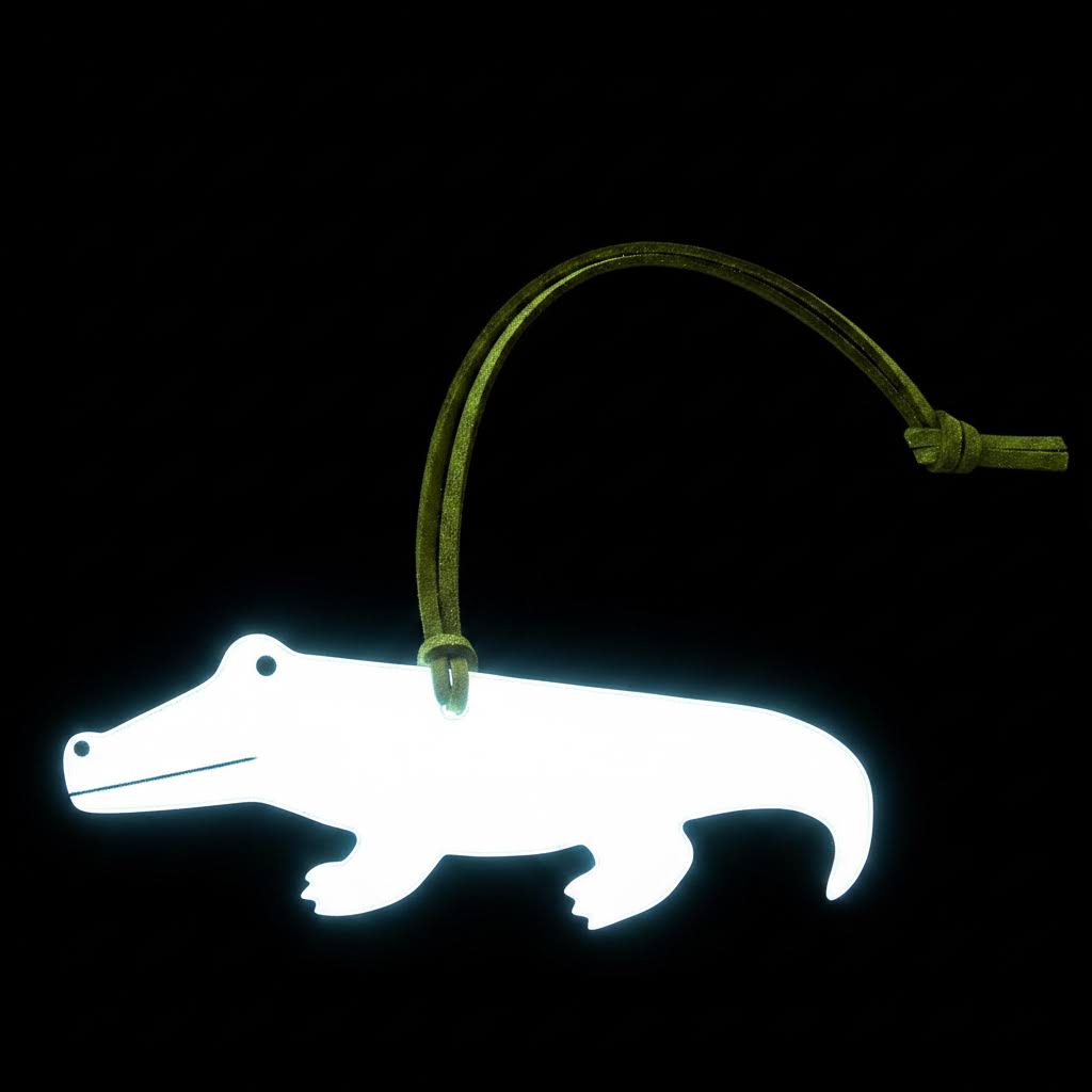 Firefly Sweden Animal Shape Reflector Bag Charm - Crocodile