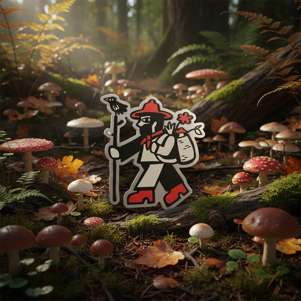 Forager Provisions Stainless Steel 40mm Pin Badge
