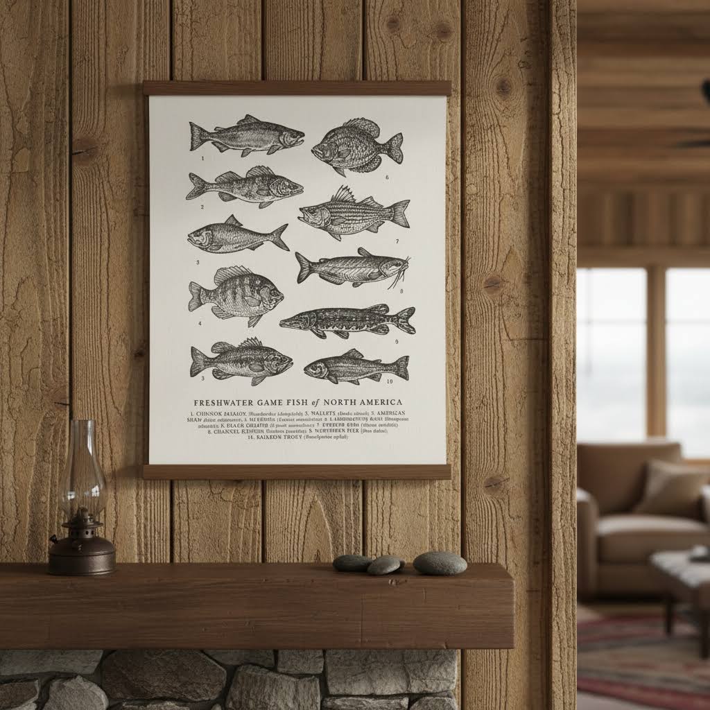 The Wild Wander Freshwater Fish Guide Print (11x14)