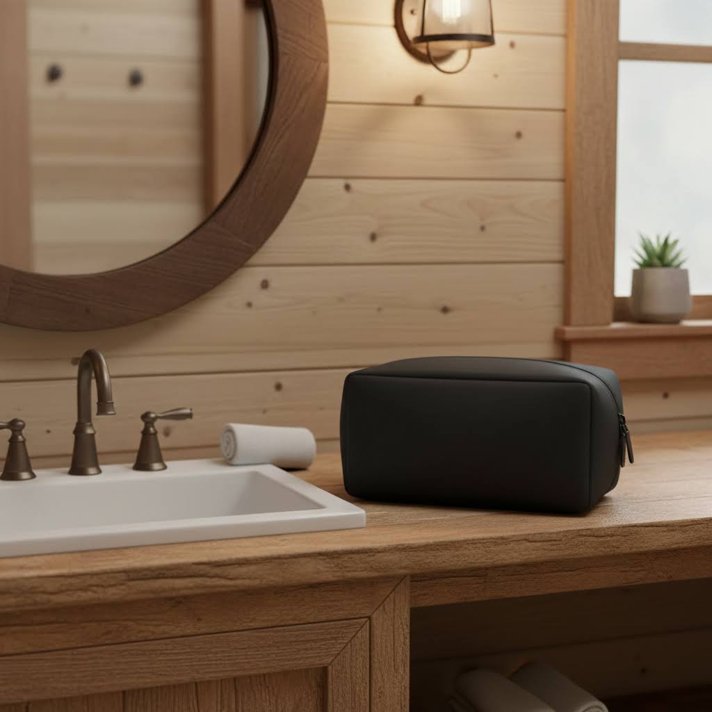Gravel Outdoor Black Explorer Slim Washbag