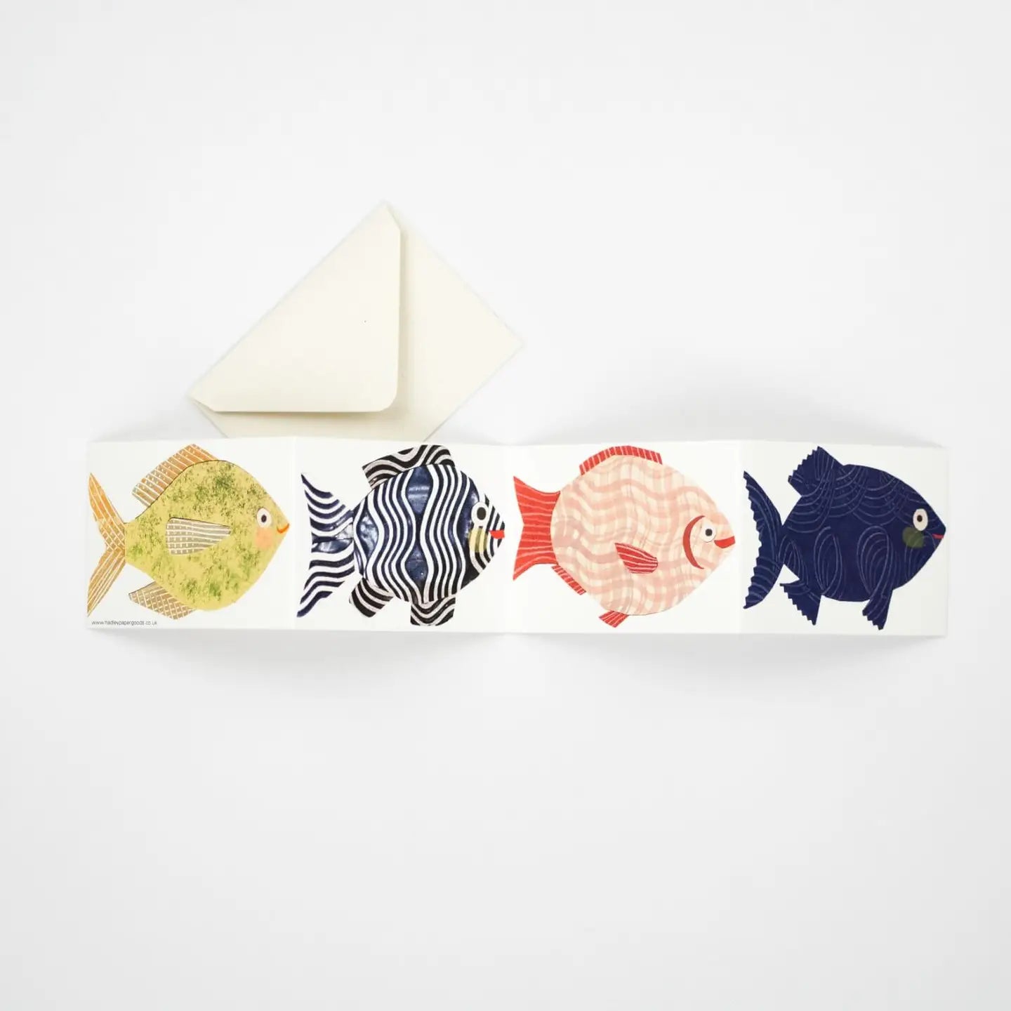 Hadley Paper Goods Fish Concertina Greeting Paper