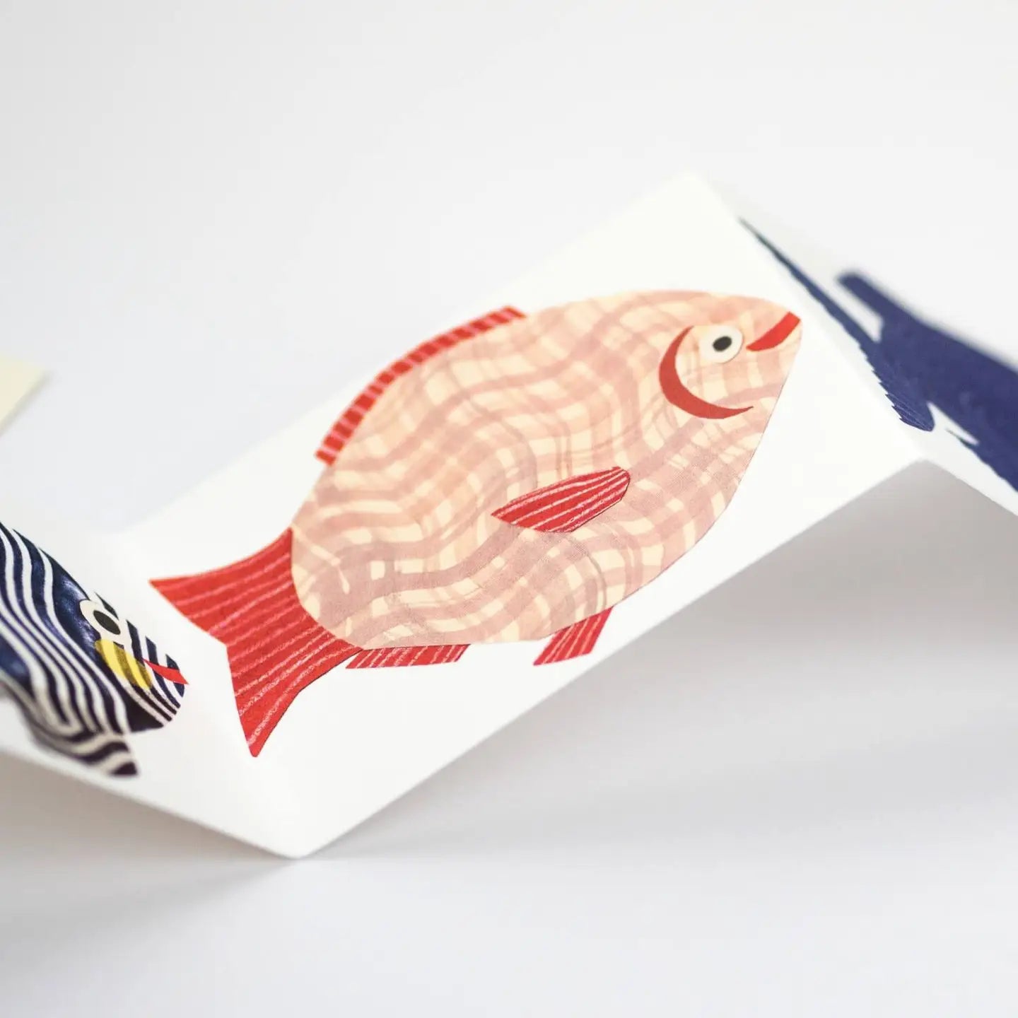 Hadley Paper Goods Fish Concertina Greeting Paper