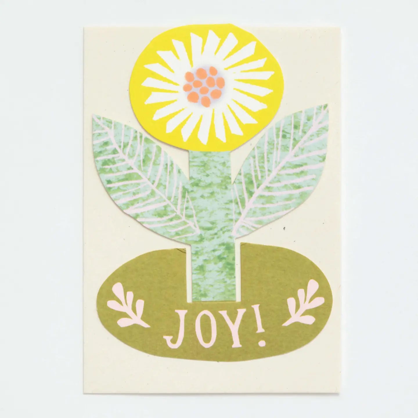 Hadley Paper Goods Joy Flower Stand Up Greeting Card
