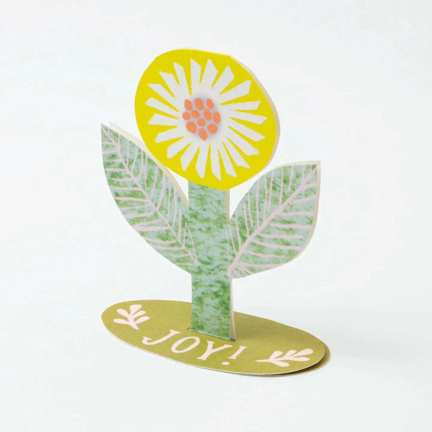 Hadley Paper Goods Joy Flower Stand Up Greeting Card