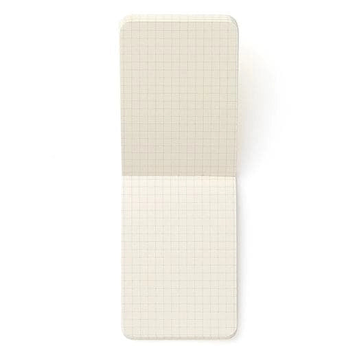 A navy Hightide Penco Soft PP Reporter Notebook (Grid A7) featuring 50 grid-ruled sheets, and measuring 74 x 105 mm.