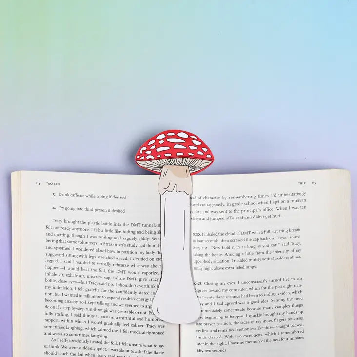 Humdrum Paper Die Cut Paper Bookmark - Mushroom