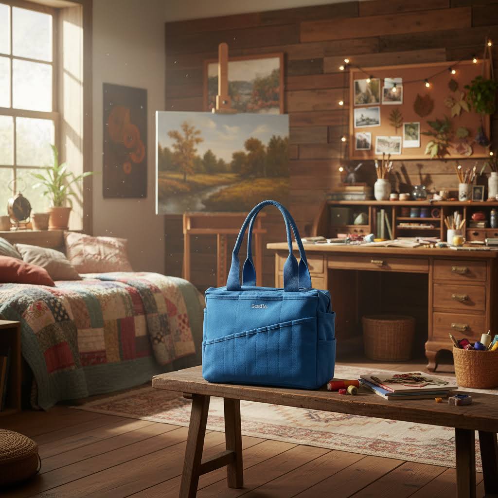 Soolla Studio Pottery Artist Bag - Blueberry Bliss