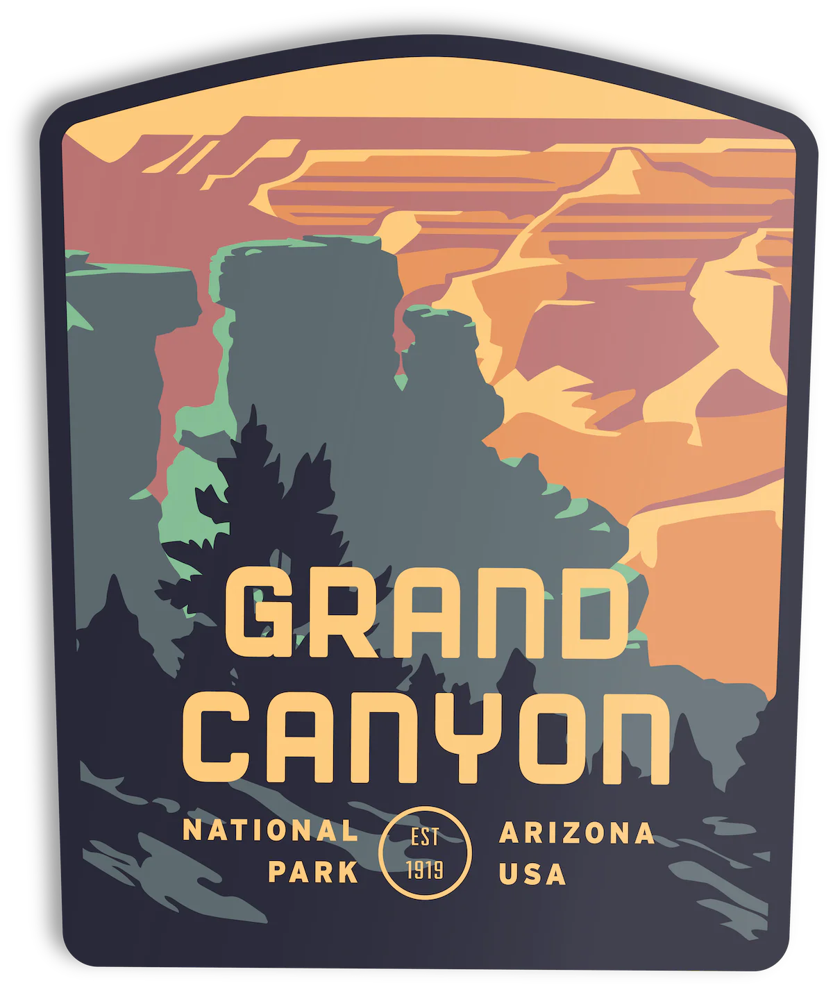 The Landmark Project Grand Canyon (South Rim) National Park Sticker