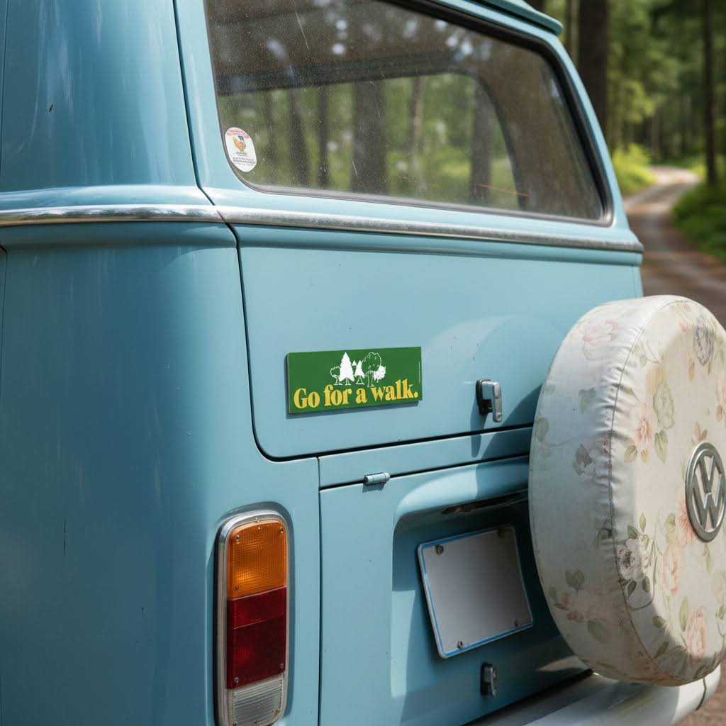 Three Potato Four 3P4 Car Camper Van Magnets - Go For A Walk