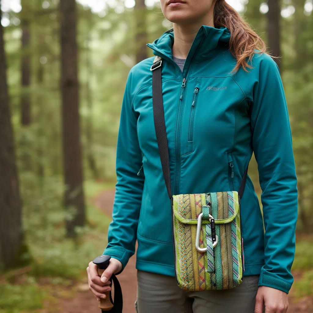 Scavenger Small Karabiner Phone Bag - Earth