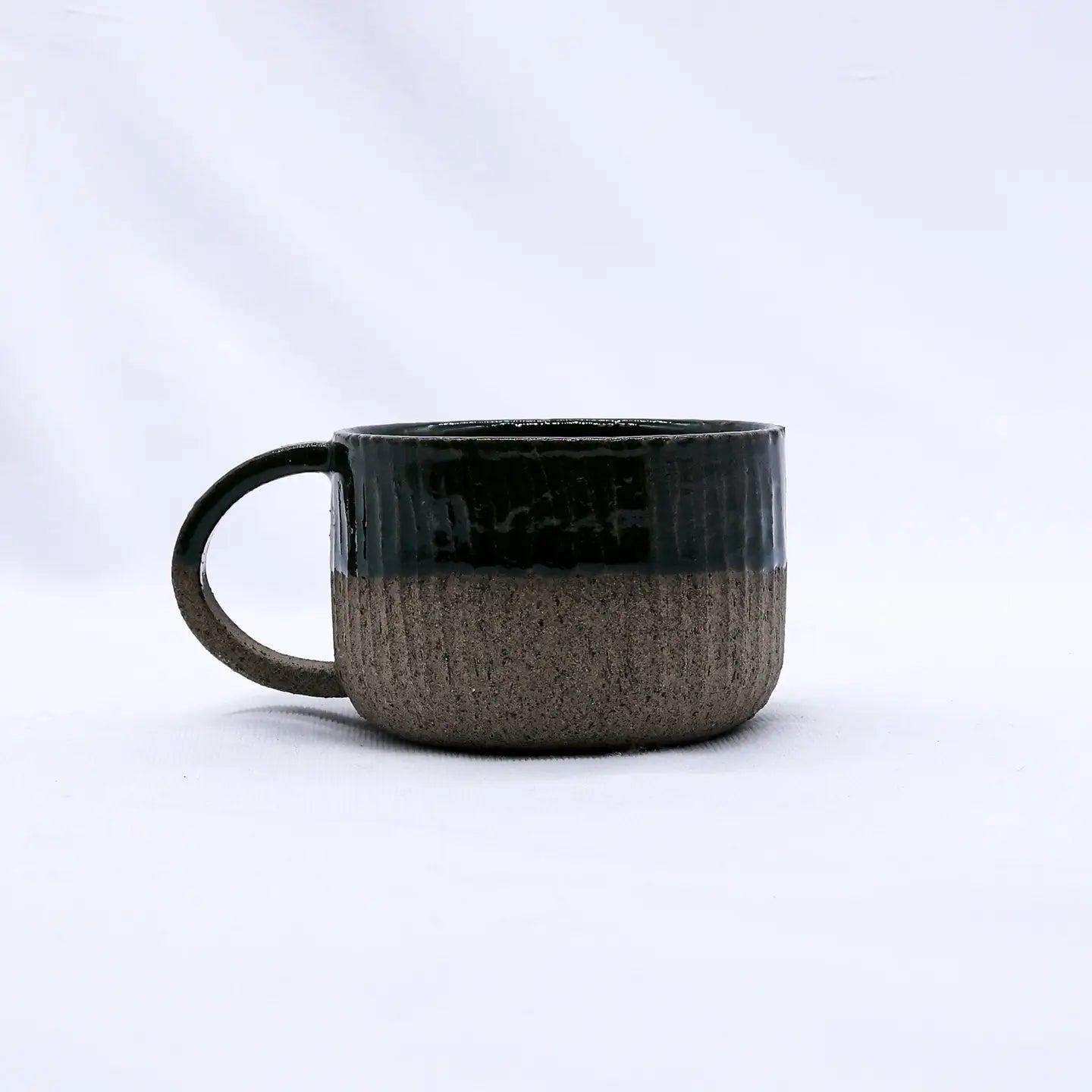 Ribera Bluverde Arte Handmade Ceramic Smoked Grey Stoneware Mug