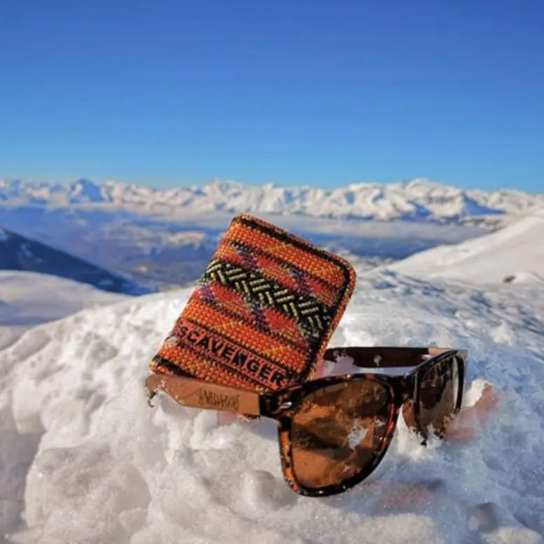 Scavenger Upcycled Climbing Rope Wallet - Fire