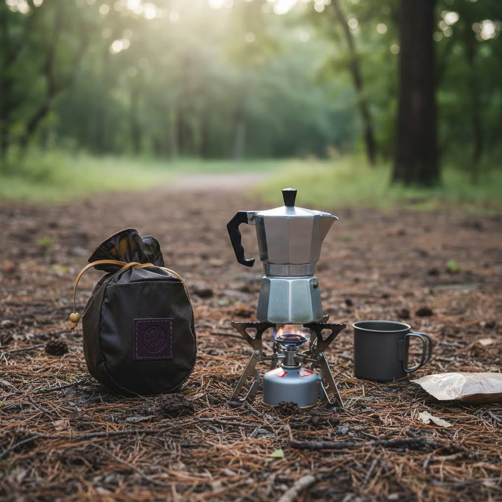 Journeyman Handcraft – Waxed Canvas Coffee Pouch Coffee Brown