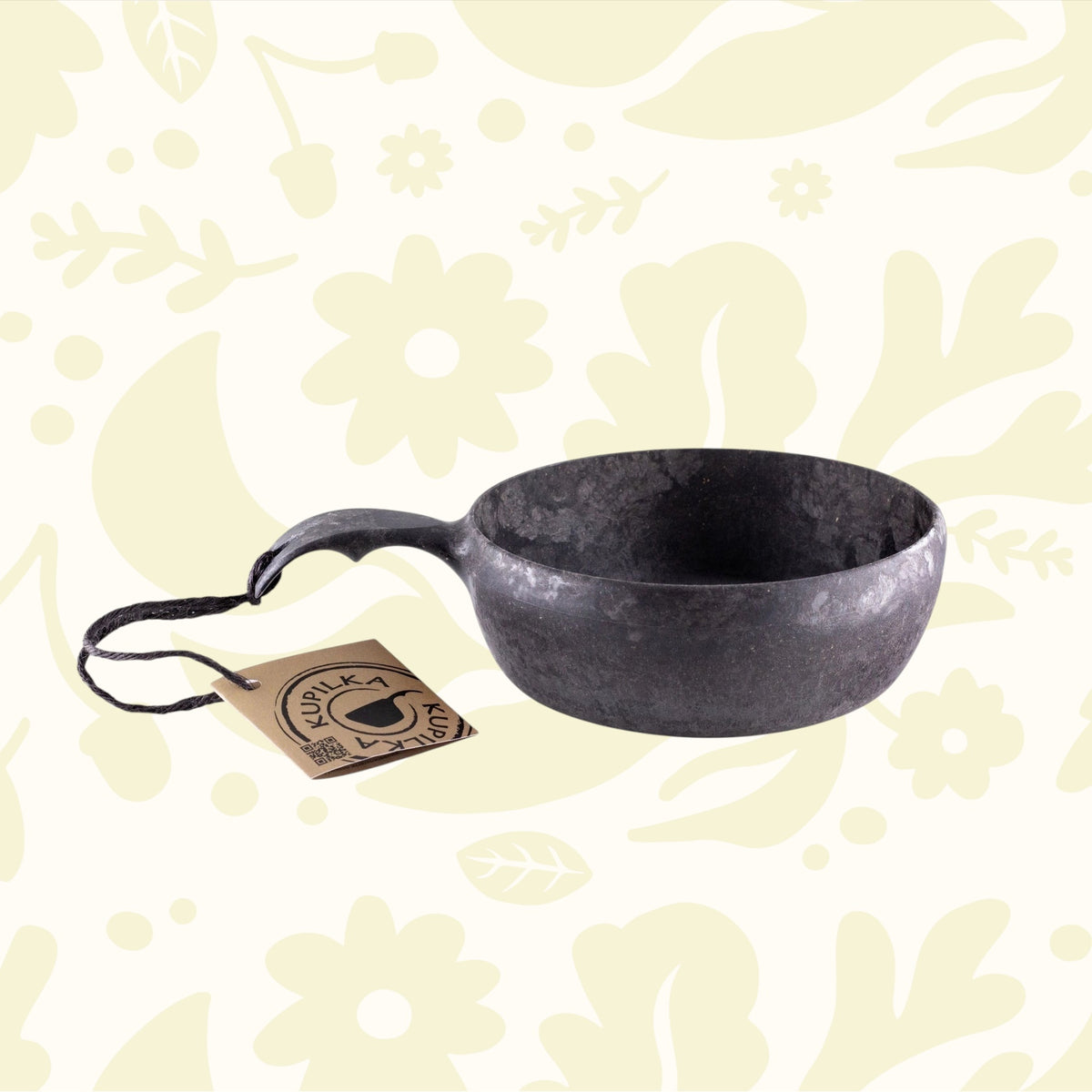 Forager Provisions LTD Kupilka 55 black soup bowl made from durable natural fibre composite for outdoor camping use.