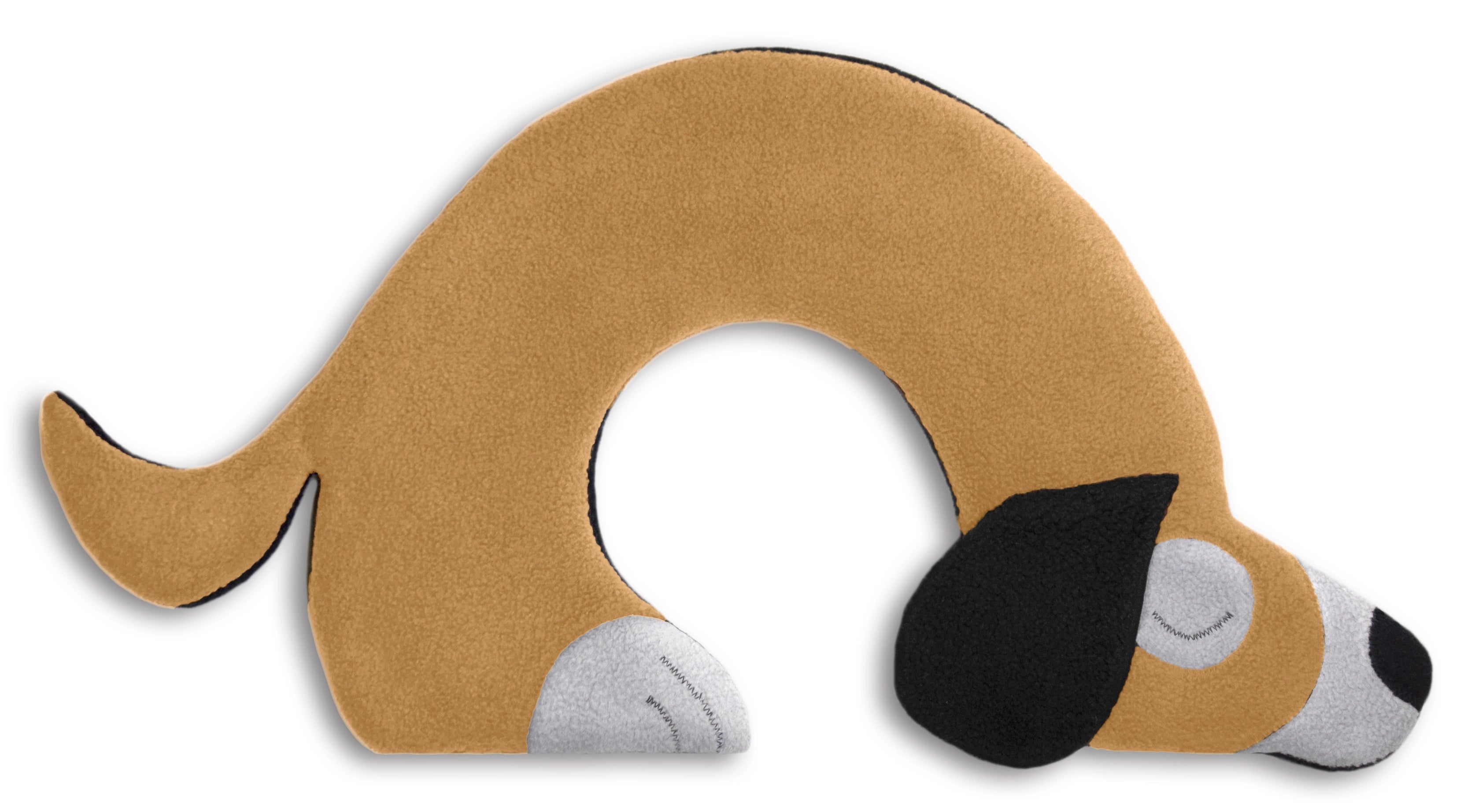 Leschi Neck & Shoulder Warming Pillow Grain Pillow Beige Dog
