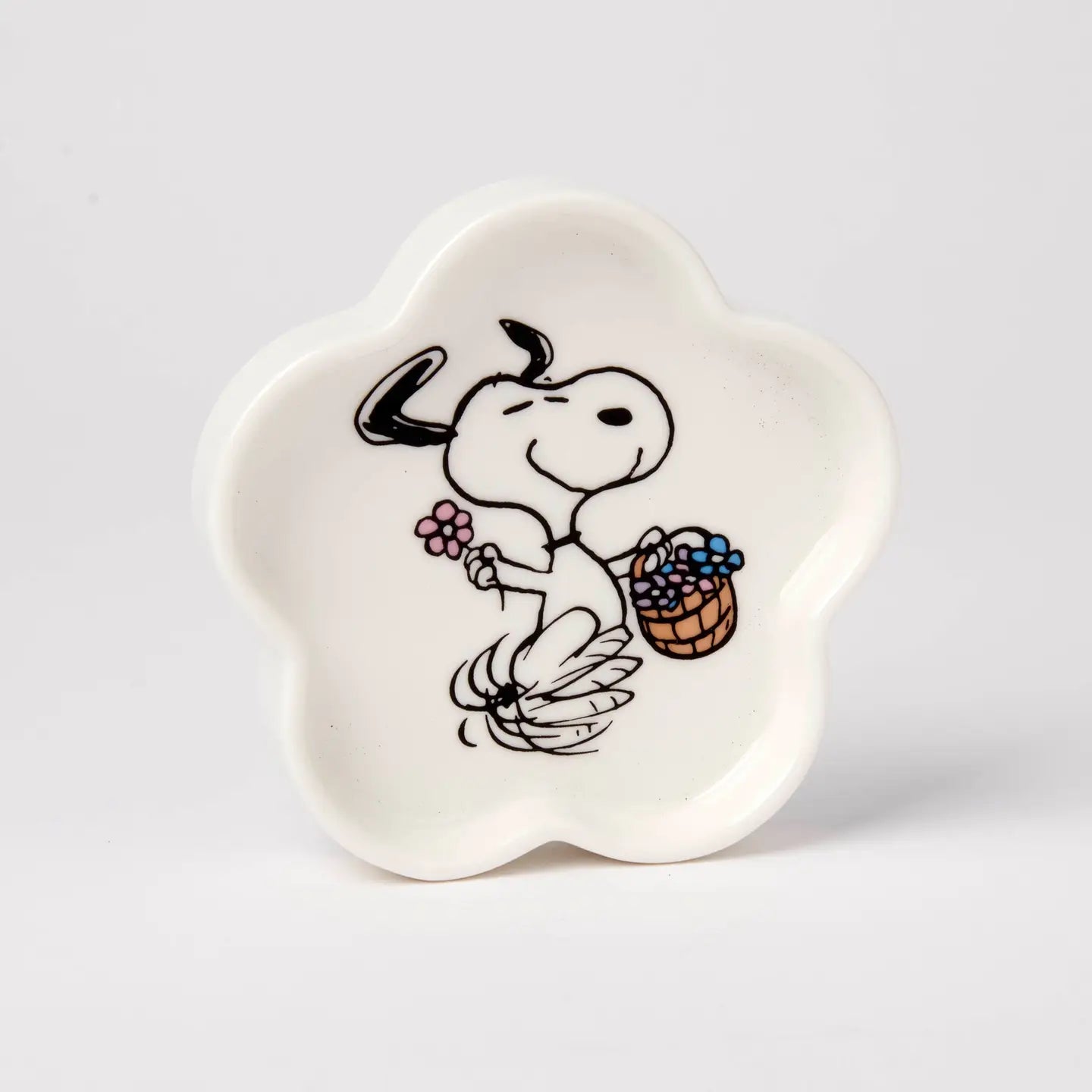 Magpie Peanuts Flower Trinket Dish Floral Dance