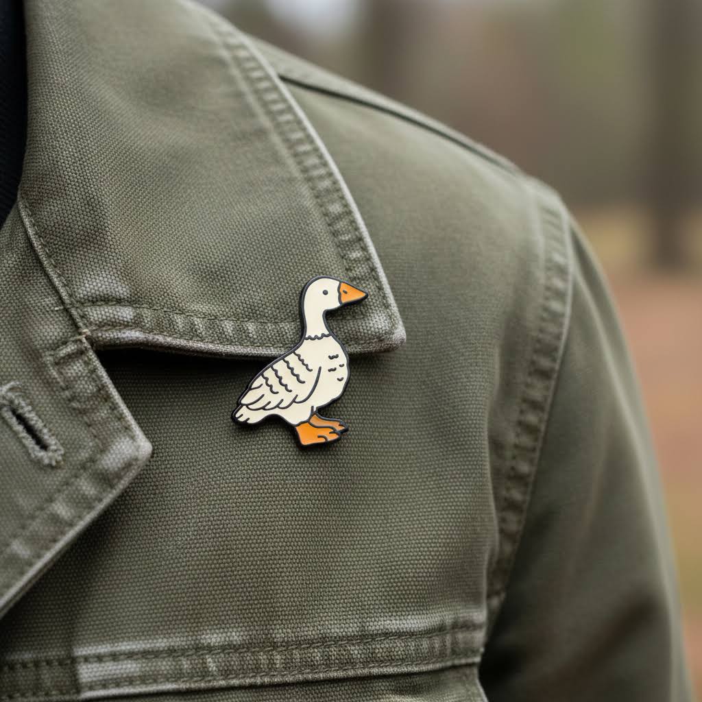 Stay Home Club Fowl Enamel Pin