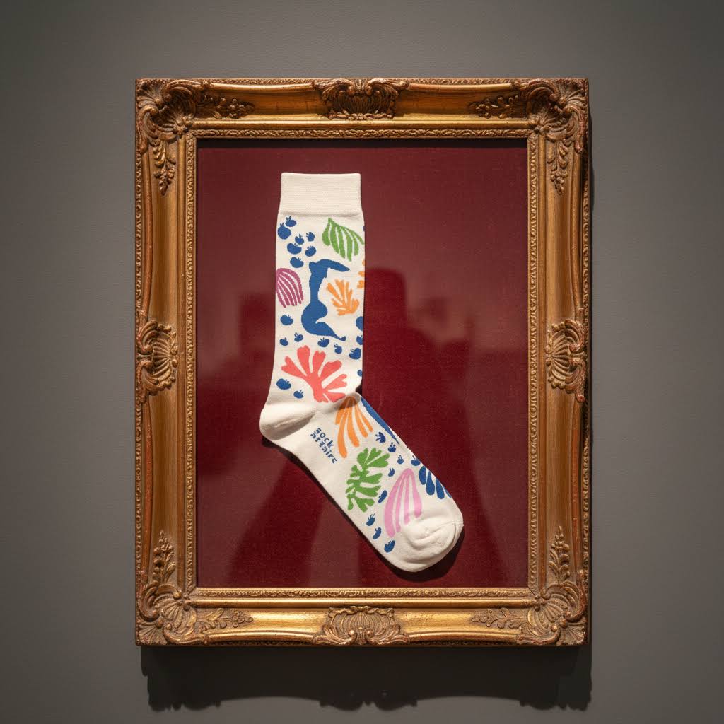 Sock Affairs Matisse the Parakeet and the Mermaid Socks