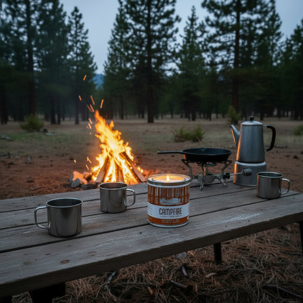 Moore Collection 1/2 Pint Candle - Campfire (Late Summer 2026))