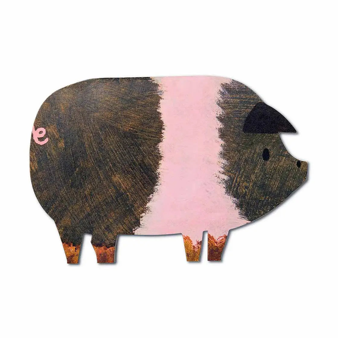 Mortlake Papers Striped Pig Greeting Card