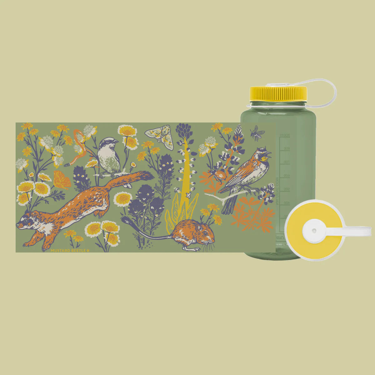Mustard Beetle Nalgene Water Bottle 32oz: Carrizo Plain (Instock 26/06/26 - Wishlist Now)