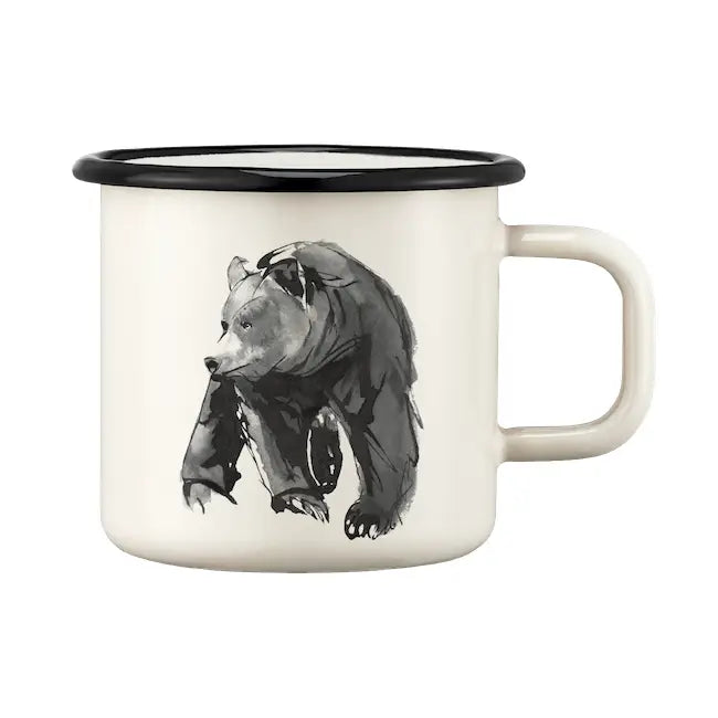 Muurla Teemu Järvi 0.37L Enamel Mug Bear (1 Unit)