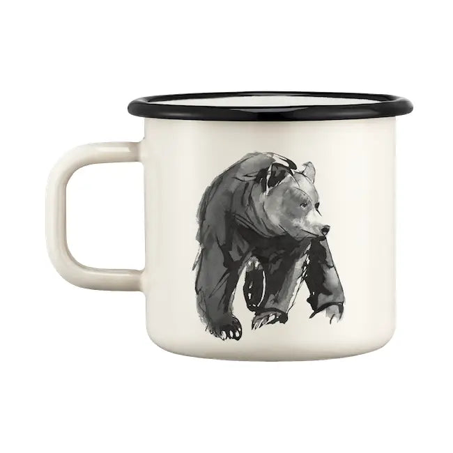 Muurla Teemu Järvi 0.37L Enamel Mug Bear (1 Unit)