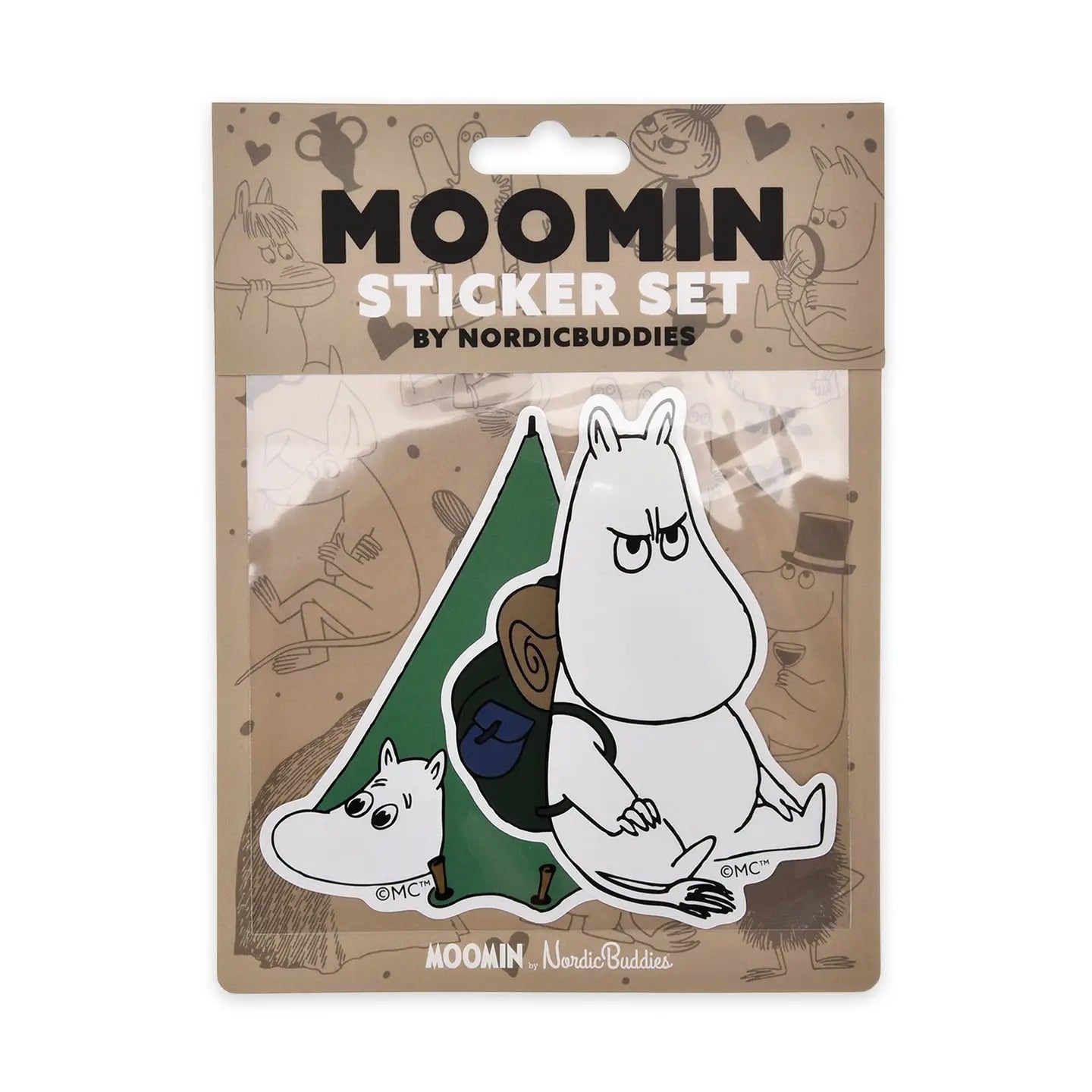 Nordicbuddies Moomintroll Adventure Xl-Sticker Combo