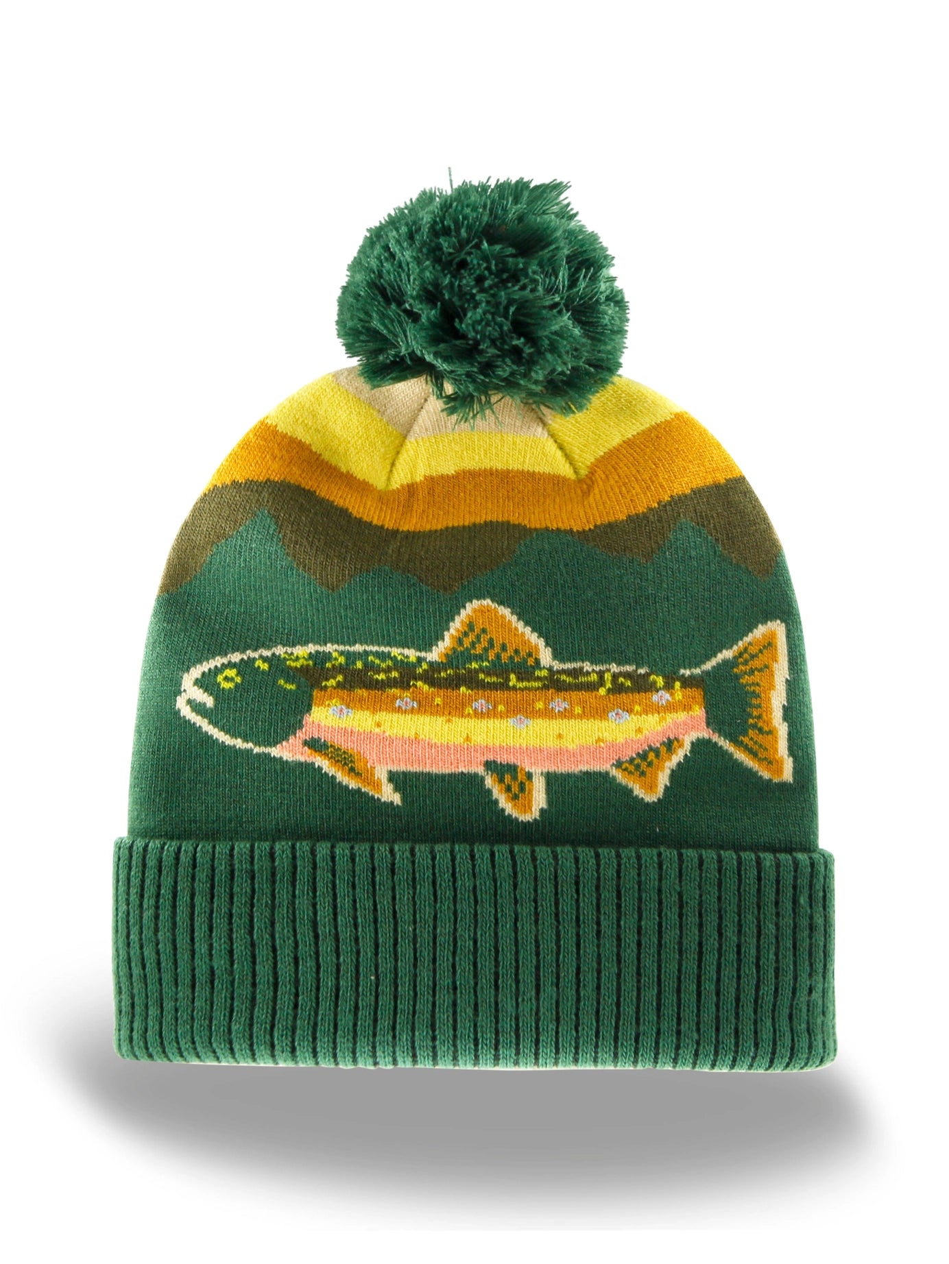 Northern Icons Creations Weekend Hooker Pompom Beanie - Rainbow Trout