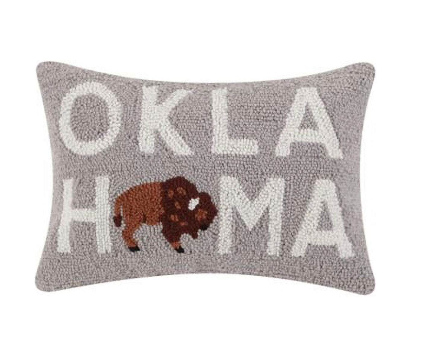 Peking Handicraft Oklahoma Buffalo Cushion 12x16 (ex display)