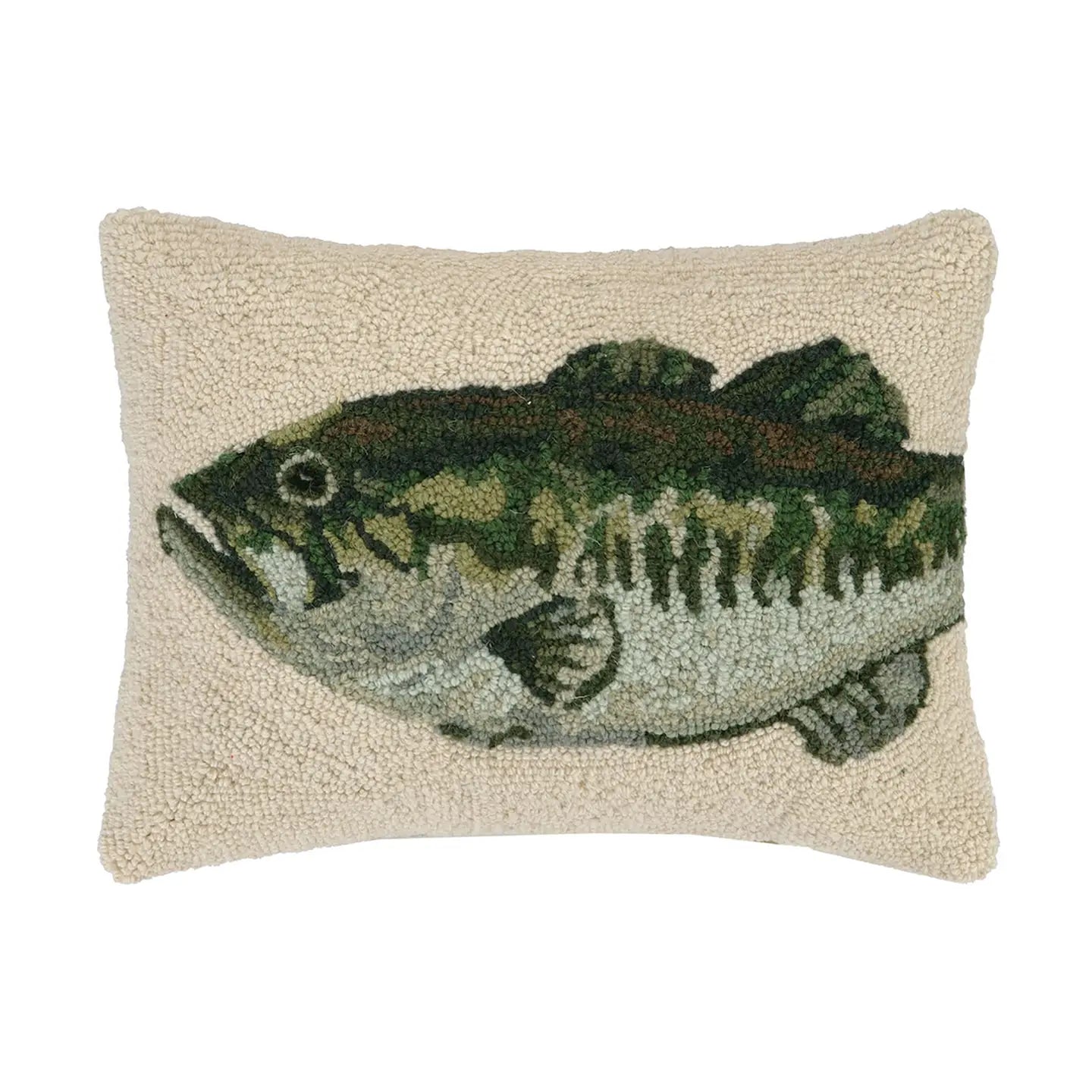 Peking Handicraft Bass Wool Hook Cushion