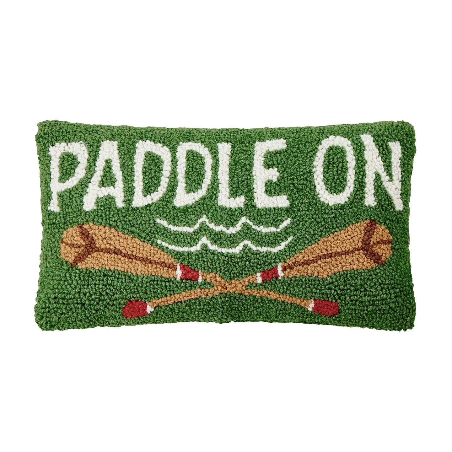 Peking Handicraft Paddle On Wool Hook Cushion 16 x 9