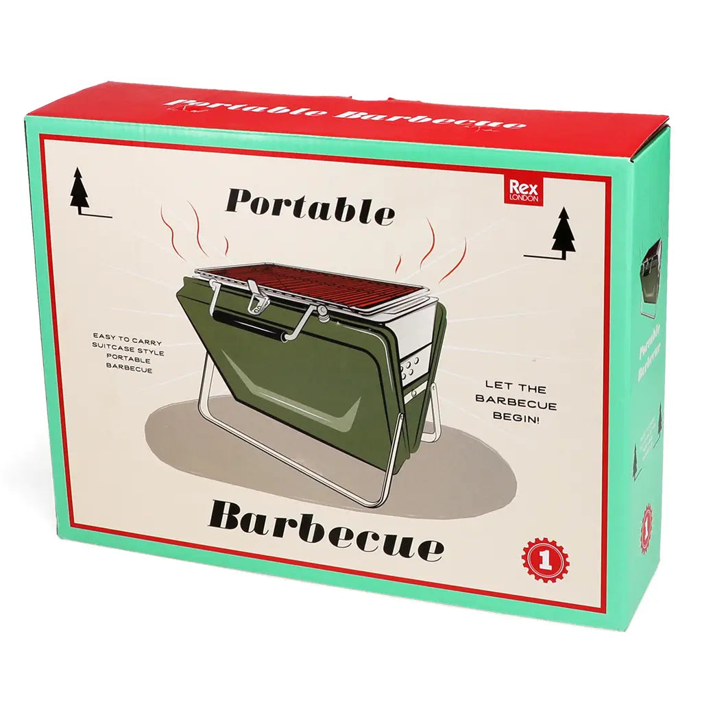 Rex Portable Suitcase BBQ - Khaki